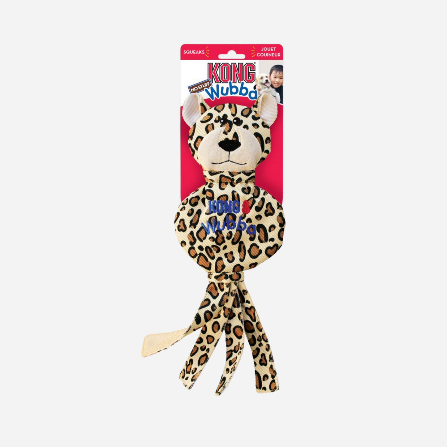 KONG Wubba No Stuff Cheetah