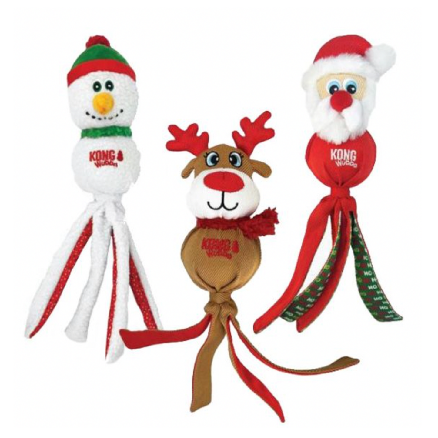 KONG Holiday Wubba Assorted Mix L