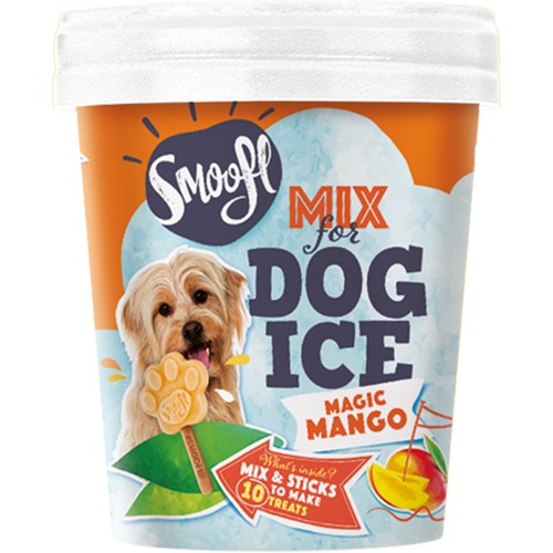 Smoofl Dog Ice Dog Ice Cream Mix med mango