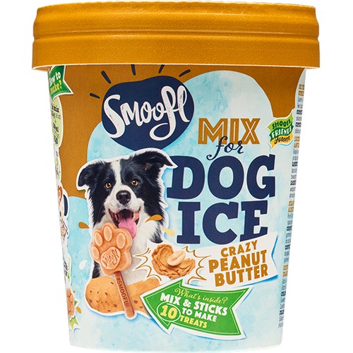 Smoofl Dog Ice Dog iskremblanding med peanøttsmør