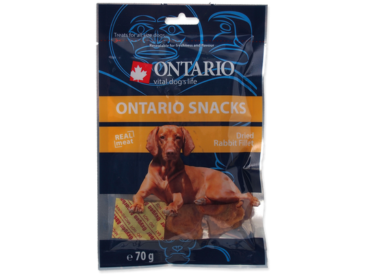 ONTARIO snack tørr kaninfilet 70g