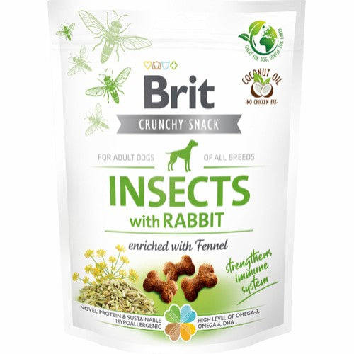 Brit Care Crunchy Cracker Insekter med kanin og fennikel 200 g