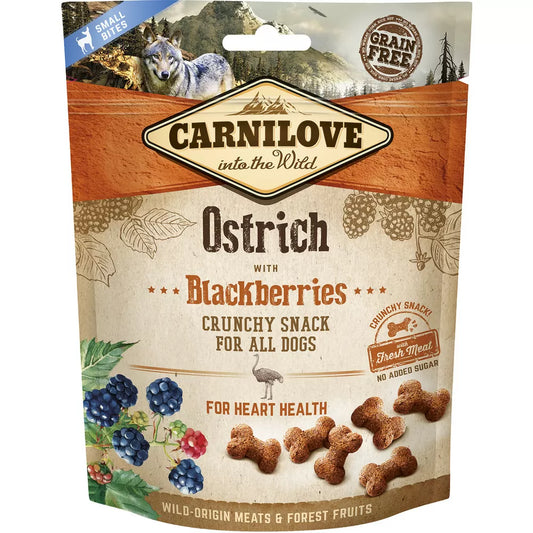 Carnilove Crunchy med struts og blåbær