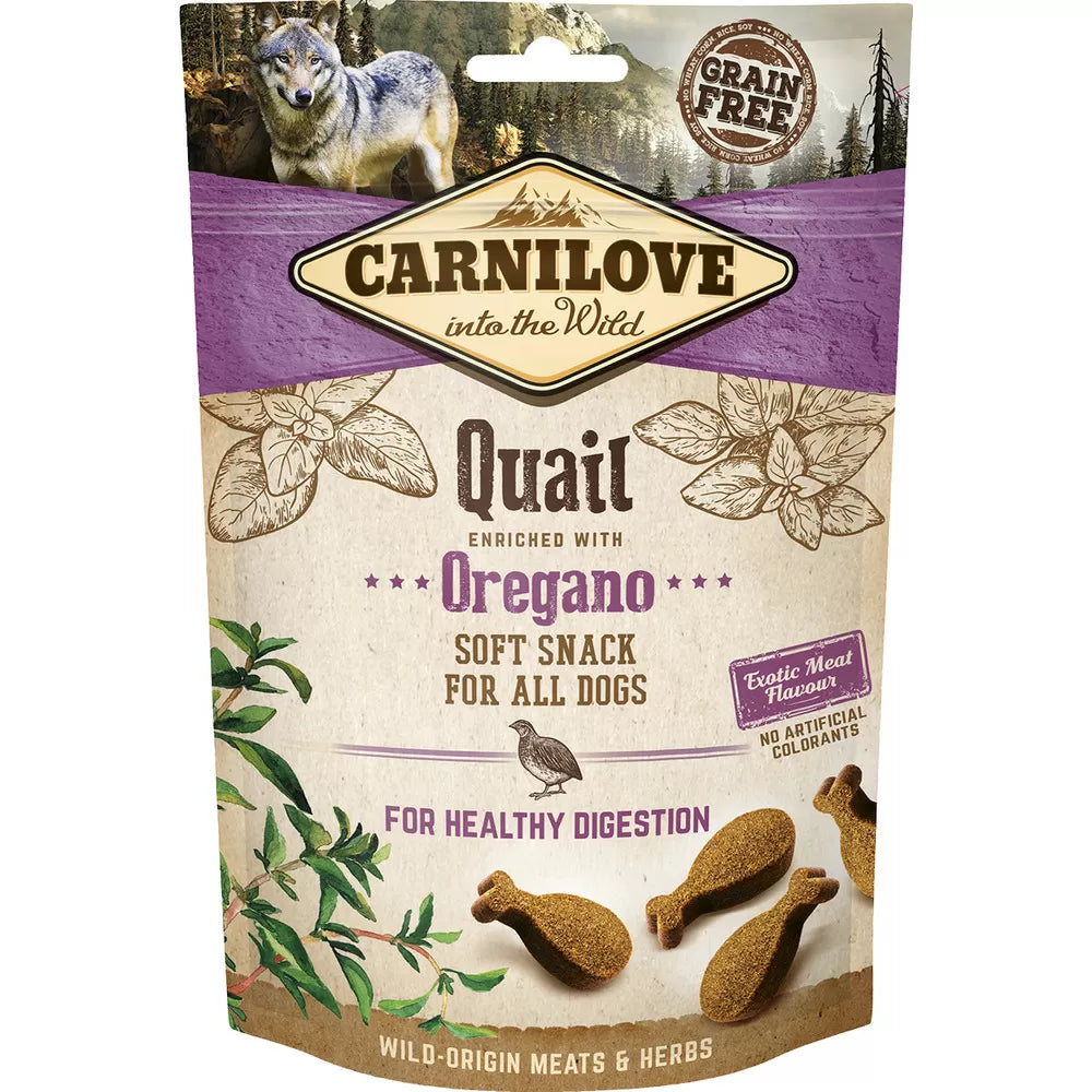 Carnilove Soft Snack med vaktel og oregano